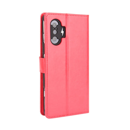 For Xiaomi Poco F3 GT Crazy Horse Texture Horizontal Flip Leather Case with Holder & Card Slots & Lanyard(Red)-garmade.com