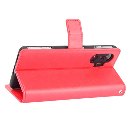 For Xiaomi Poco F3 GT Crazy Horse Texture Horizontal Flip Leather Case with Holder & Card Slots & Lanyard(Red)-garmade.com