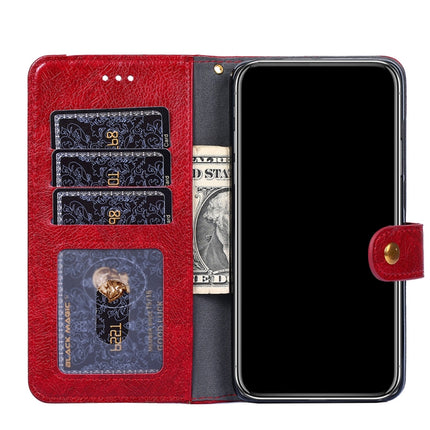 Zipper Bag PU + TPU Horizontal Flip Leather Case with Holder & Card Slot & Wallet & Lanyard For Xiaomi Redmi Note 9(Red)-garmade.com