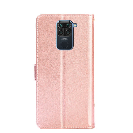 Zipper Bag PU + TPU Horizontal Flip Leather Case with Holder & Card Slot & Wallet & Lanyard For Xiaomi Redmi Note 9(Rose Gold)-garmade.com