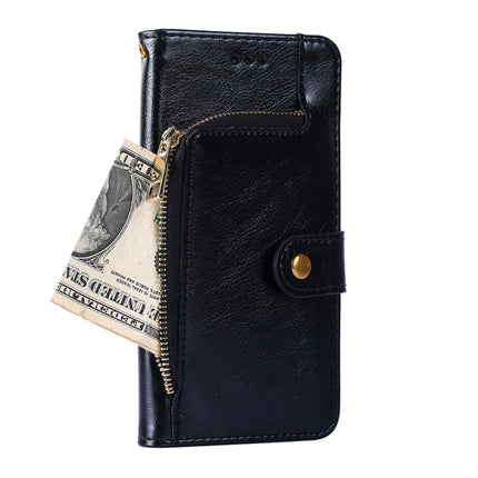 Zipper Bag PU + TPU Horizontal Flip Leather Case with Holder & Card Slot & Wallet & Lanyard For Xiaomi Redmi K30S(Black)-garmade.com