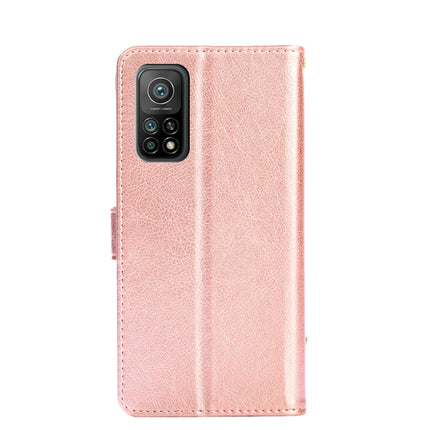 Zipper Bag PU + TPU Horizontal Flip Leather Case with Holder & Card Slot & Wallet & Lanyard For Xiaomi Redmi K30S(Rose Gold)-garmade.com