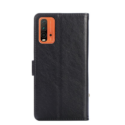 Zipper Bag PU + TPU Horizontal Flip Leather Case with Holder & Card Slot & Wallet & Lanyard For Xiaomi Redmi Note 9 4G (CN Version) / Redmi 9 Power / Redmi 9T(Black)-garmade.com