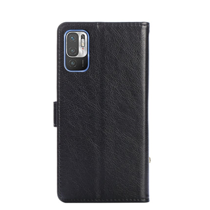 Zipper Bag PU + TPU Horizontal Flip Leather Case with Holder & Card Slot & Wallet & Lanyard For Xiaomi Redmi Note 10 5G(Black)-garmade.com