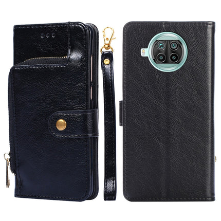 Zipper Bag PU + TPU Horizontal Flip Leather Case with Holder & Card Slot & Wallet & Lanyard For Xiaomi Mi 10T Lite / Redmi Note 9 Pro 5G CN Version(Black)-garmade.com