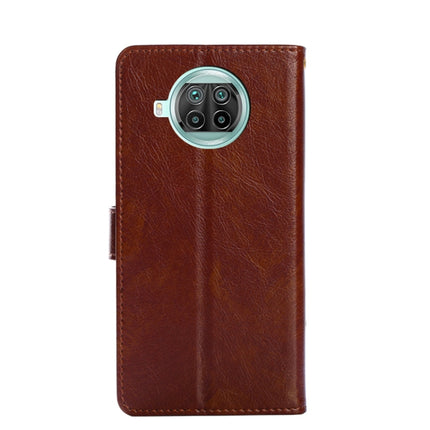 Zipper Bag PU + TPU Horizontal Flip Leather Case with Holder & Card Slot & Wallet & Lanyard For Xiaomi Mi 10T Lite / Redmi Note 9 Pro 5G CN Version(Brown)-garmade.com