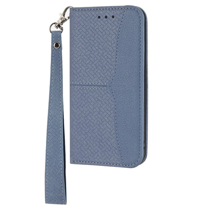 For Xiaomi Redmi Note 10 5G Woven Texture Stitching Magnetic Horizontal Flip PU Leather Case with Holder & Card Slots & Wallet & Lanyard(Grey)-garmade.com