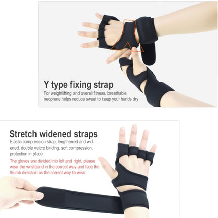 Sports Riding Gloves Silicone pull-up Exercise Gloves, Size:L(Regular Black)-garmade.com
