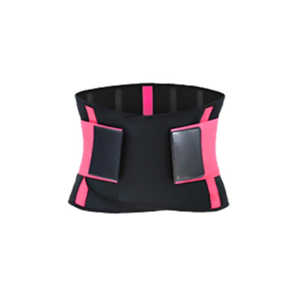 SBR Neoprene Sports Protective Gear Support Waist Protection Belt, Size:XS(Pink)-garmade.com