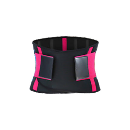 SBR Neoprene Sports Protective Gear Support Waist Protection Belt, Size:XL(Rose Red)-garmade.com