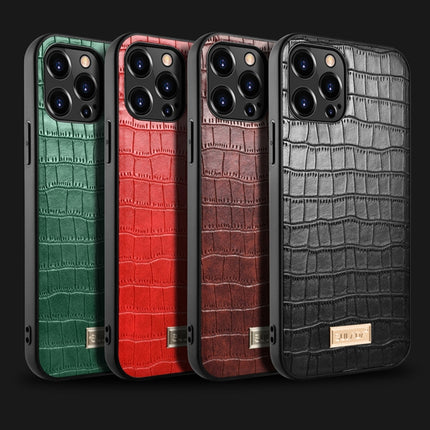 SULADA Crocodile Texture TPU Protective Case For iPhone 13 mini(Black)-garmade.com