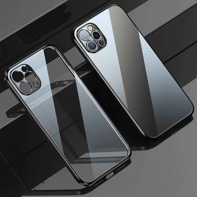 SULADA Elastic Silicone Edge Frame + TPU All-inclusive Anti-fall Case For iPhone 13 Pro Max(Black)-garmade.com