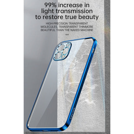 SULADA Elastic Silicone Edge Frame + TPU All-inclusive Anti-fall Case For iPhone 13 Pro Max(Blue)-garmade.com