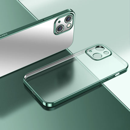 SULADA Electroplating Shockproof Ultra-thin TPU Protective Case For iPhone 13(Green)-garmade.com