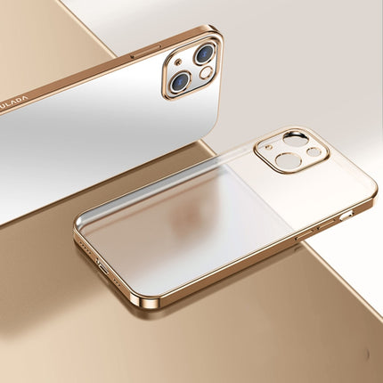 SULADA Electroplating Shockproof Ultra-thin TPU Protective Case For iPhone 13(Gold)-garmade.com