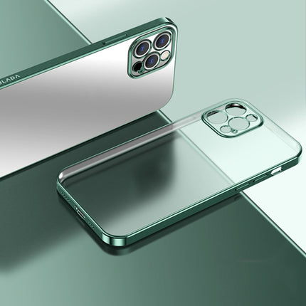 SULADA Electroplating Shockproof Ultra-thin TPU Protective Case For iPhone 13 Pro(Green)-garmade.com