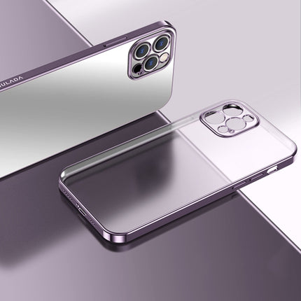 SULADA Electroplating Shockproof Ultra-thin TPU Protective Case For iPhone 13 Pro(Purple)-garmade.com
