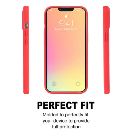 GOOSPERY SOFT FEELING Liquid TPU Shockproof Soft Case For iPhone 13 mini(Red)-garmade.com