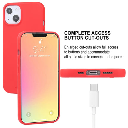 GOOSPERY SOFT FEELING Liquid TPU Shockproof Soft Case For iPhone 13 mini(Red)-garmade.com