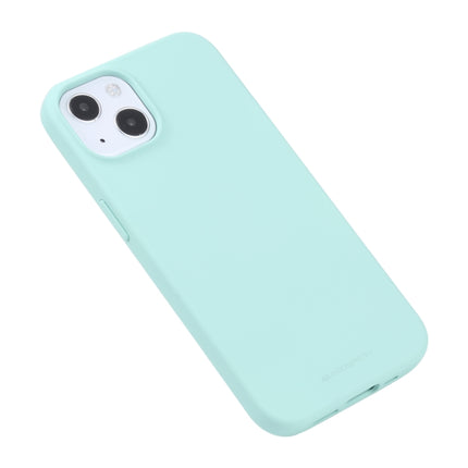 GOOSPERY SOFT FEELING Liquid TPU Shockproof Soft Case For iPhone 13 mini(Mint Green)-garmade.com