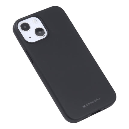 GOOSPERY SOFT FEELING Liquid TPU Shockproof Soft Case For iPhone 13 mini (Black)-garmade.com