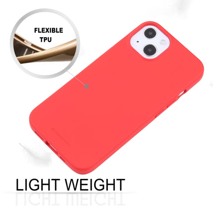 GOOSPERY SOFT FEELING Liquid TPU Shockproof Soft Case For iPhone 13(Red)-garmade.com