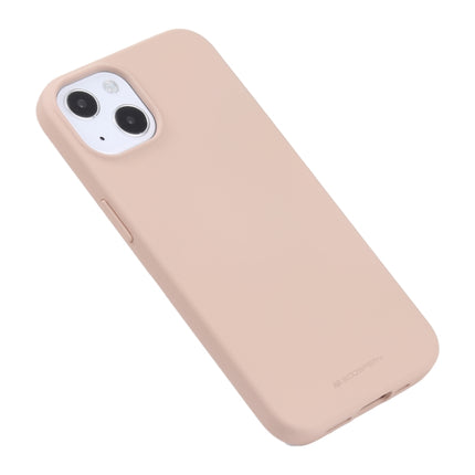 GOOSPERY SOFT FEELING Liquid TPU Shockproof Soft Case For iPhone 13(Light Pink)-garmade.com