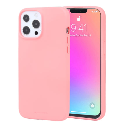 GOOSPERY SOFT FEELING Liquid TPU Shockproof Soft Case For iPhone 13 Pro(Pink)-garmade.com