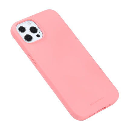 GOOSPERY SOFT FEELING Liquid TPU Shockproof Soft Case For iPhone 13 Pro(Pink)-garmade.com