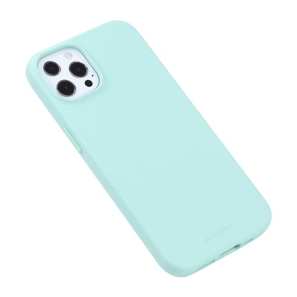 GOOSPERY SOFT FEELING Liquid TPU Shockproof Soft Case For iPhone 13 Pro Max(Mint Green)-garmade.com