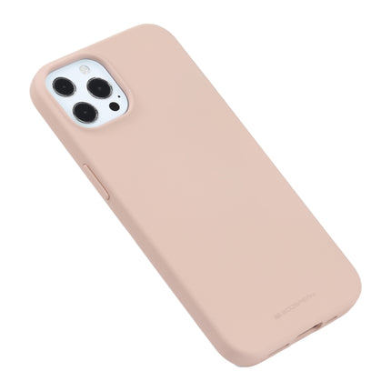 GOOSPERY SOFT FEELING Liquid TPU Shockproof Soft Case For iPhone 13 Pro Max(Light Pink)-garmade.com