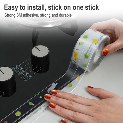 Kitchen Beauty Stitching Stickers Waterproof Mildew Proof Moisture Proof High Temperature Sticker(Simple Without Pattern)-garmade.com