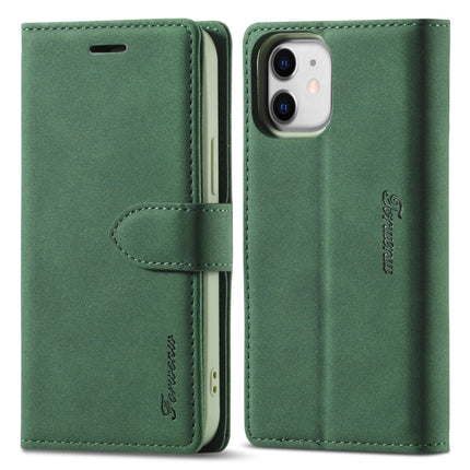 Forwenw F1 Series Matte Strong Magnetism Horizontal Flip Leather Case with Holder & Card Slots & Wallet & Photo Frame For iPhone 13 mini(Green)-garmade.com