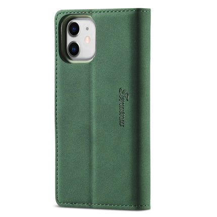 Forwenw F1 Series Matte Strong Magnetism Horizontal Flip Leather Case with Holder & Card Slots & Wallet & Photo Frame For iPhone 13(Green)-garmade.com