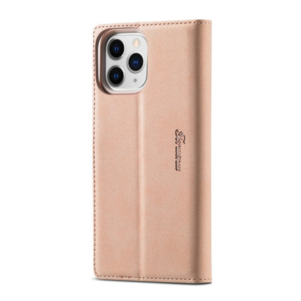 Forwenw F1 Series Matte Strong Magnetism Horizontal Flip Leather Case with Holder & Card Slots & Wallet & Photo Frame For iPhone 13 Pro(Rose Gold)-garmade.com