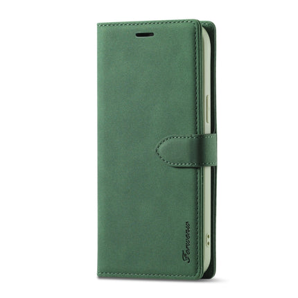 Forwenw F1 Series Matte Strong Magnetism Horizontal Flip Leather Case with Holder & Card Slots & Wallet & Photo Frame For iPhone 13 Pro(Green)-garmade.com