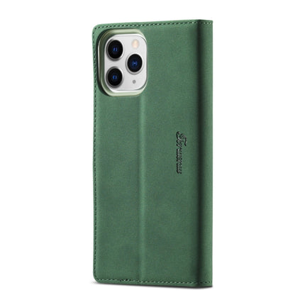 Forwenw F1 Series Matte Strong Magnetism Horizontal Flip Leather Case with Holder & Card Slots & Wallet & Photo Frame For iPhone 13 Pro(Green)-garmade.com