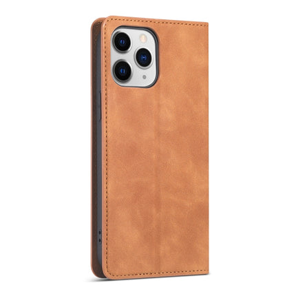 Forwenw Dream Series Magnetic Oil Edge Horizontal Flip Leather Case with Holder & Card Slot & Photo Frame & Wallet For iPhone 13(Brown)-garmade.com
