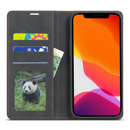 Forwenw Dream Series Magnetic Oil Edge Horizontal Flip Leather Case with Holder & Card Slot & Photo Frame & Wallet For iPhone 13 Pro(Black)-garmade.com