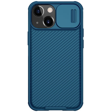 NILLKIN Black Mirror Pro Series Camshield Full Coverage Dust-proof Scratch Resistant Phone Case For iPhone 13 mini(Blue)-garmade.com