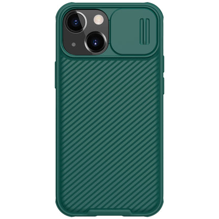 NILLKIN Black Mirror Pro Series Camshield Full Coverage Dust-proof Scratch Resistant Phone Case For iPhone 13(Green)-garmade.com