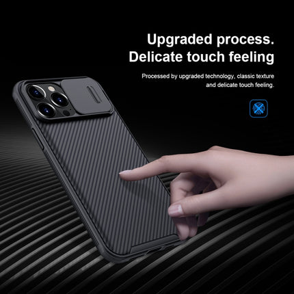 NILLKIN Black Mirror Pro Series Camshield Full Coverage Dust-proof Scratch Resistant Phone Case For iPhone 13 Pro(Black)-garmade.com