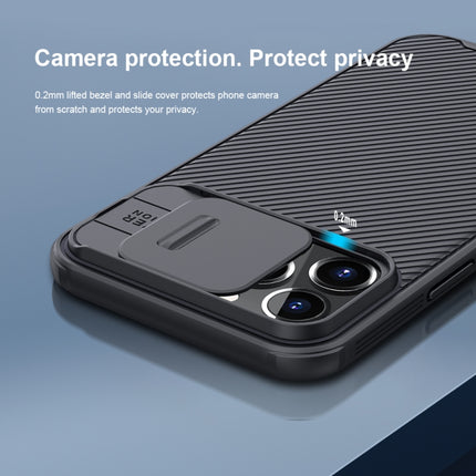 NILLKIN Black Mirror Pro Series Camshield Full Coverage Dust-proof Scratch Resistant Phone Case For iPhone 13 Pro(Black)-garmade.com