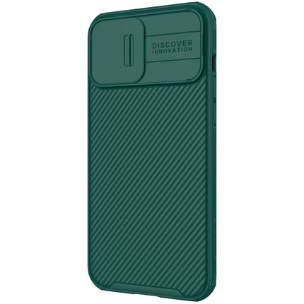 NILLKIN Black Mirror Pro Series Camshield Full Coverage Dust-proof Scratch Resistant Phone Case For iPhone 13 Pro Max(Green)-garmade.com