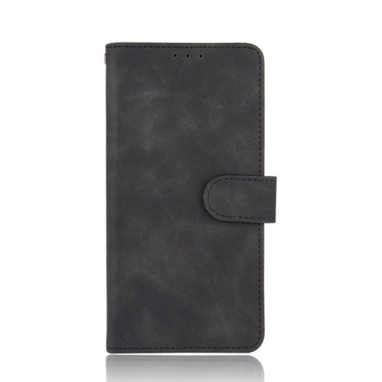 Solid Color Skin Feel Magnetic Buckle Horizontal Flip Calf Texture PU Leather Case with Holder & Card Slots & Wallet For iPhone 13 Pro(Black)-garmade.com