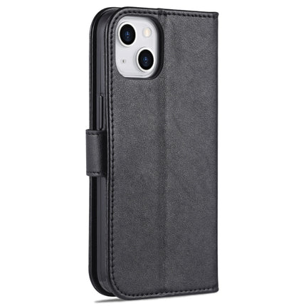 AZNS Sheepskin Texture Horizontal Flip Leather Case with Holder & Card Slots & Wallet For iPhone 13(Black)-garmade.com