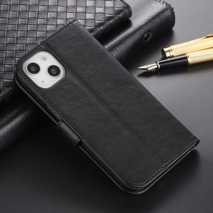 AZNS Sheepskin Texture Horizontal Flip Leather Case with Holder & Card Slots & Wallet For iPhone 13(Black)-garmade.com