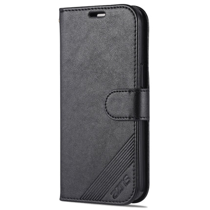 AZNS Sheepskin Texture Horizontal Flip Leather Case with Holder & Card Slots & Wallet For iPhone 13 mini(Black)-garmade.com