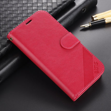 AZNS Sheepskin Texture Horizontal Flip Leather Case with Holder & Card Slots & Wallet For iPhone 13 mini(Red)-garmade.com