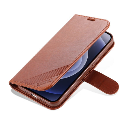 AZNS Sheepskin Texture Horizontal Flip Leather Case with Holder & Card Slots & Wallet For iPhone 13 mini(Brown)-garmade.com